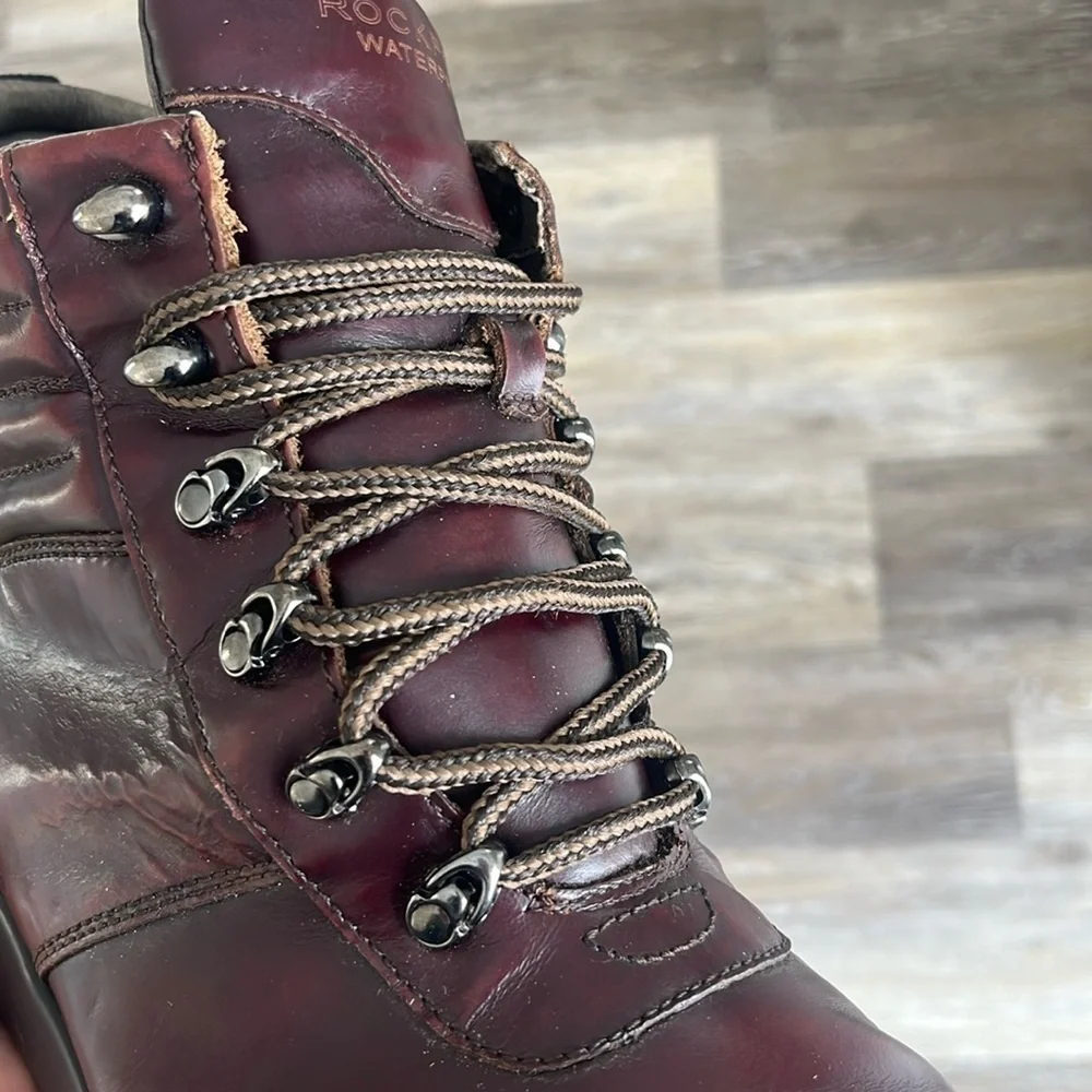 Rockport Mens Marradi Oxblood leather hiking trail Boots size 13 waterproof